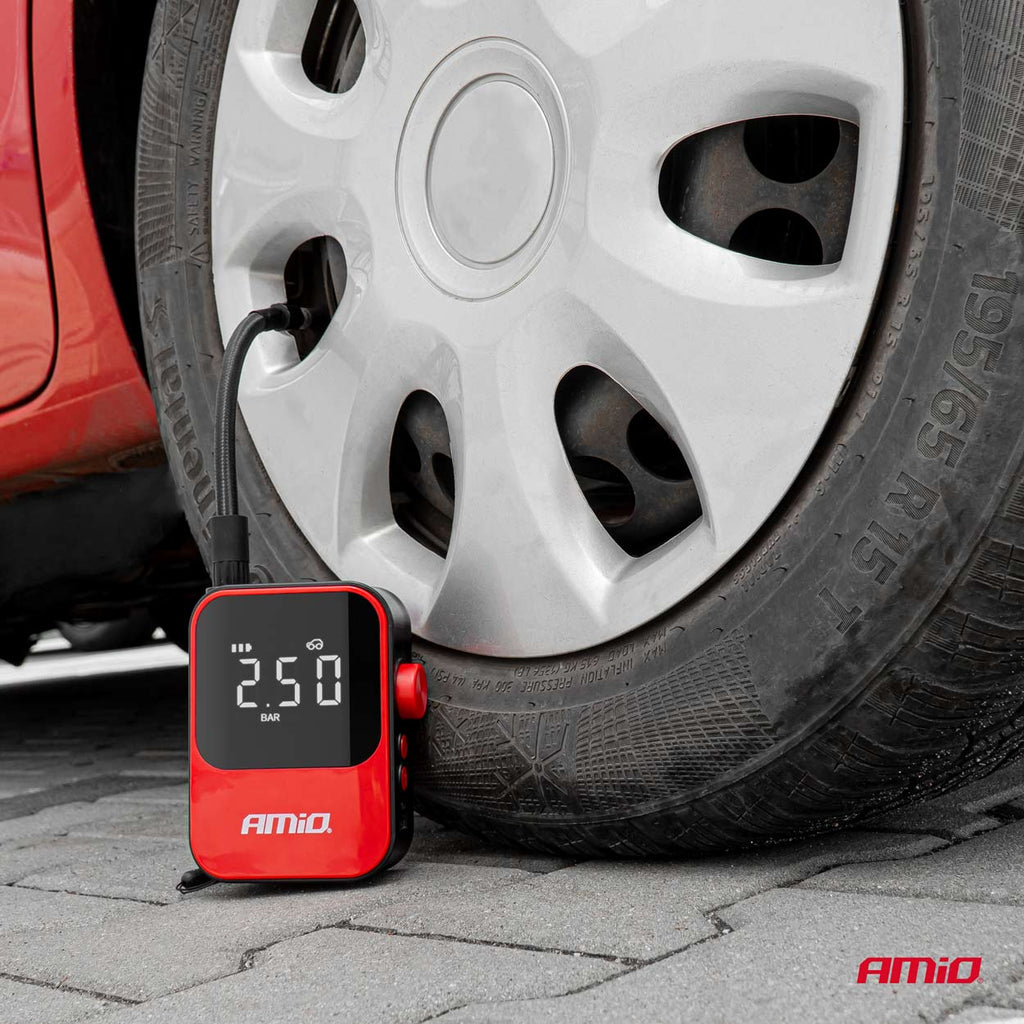 Compressore per auto senza fili, power bank 40W